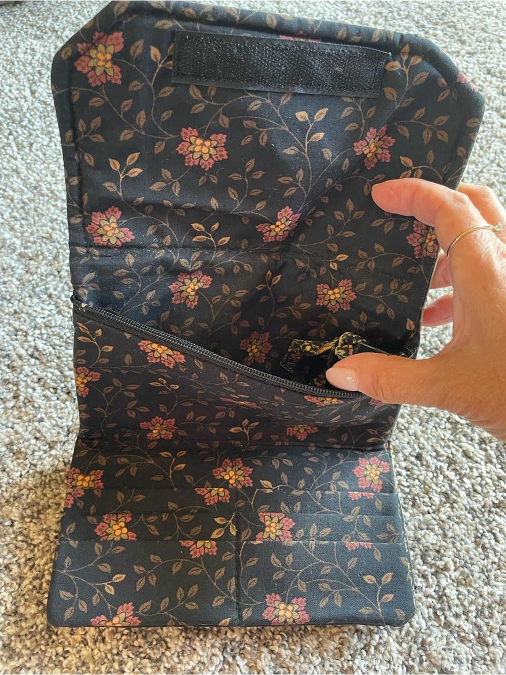 Vera Bradley Black Walnut Purse Wallet Set - Picture 5 of 12